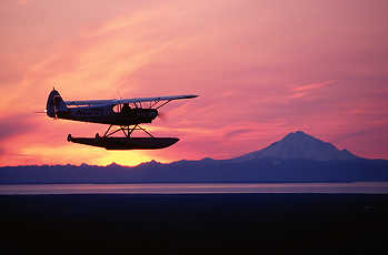 Float Plane at Sunset
