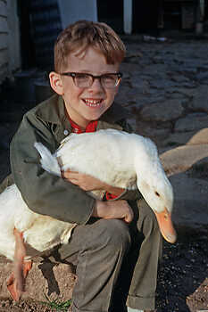 Hugh Holding Duck