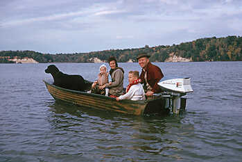 Tobin Family in Duck Boat