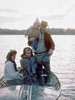 Tobin Family in Duck Boat